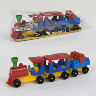 гр Конструктор "Волшебный поезд №1" 0274 (24) "Technok Toys" 31 деталь, в кульке