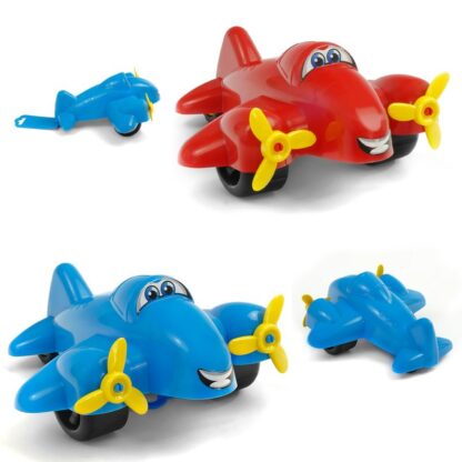 гр Іграшка "Літак Максик" 3701 (12) "Technok Toys" 2 кольори, 20см, в сітці