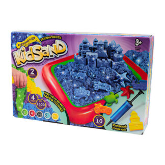 гр Кінетичний пісок "KidSand" 1600г + пісочниця KS-02-01U (5) "Danko Toys"