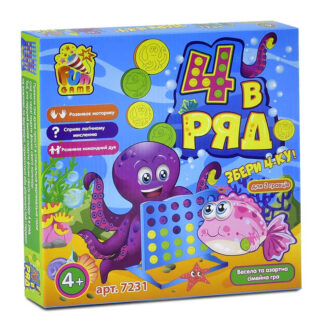 гр Настільна гра "4 в ряд" 7231 (12) "4FUN Game Club", в коробці