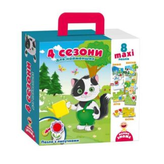 гр Гра настільна "Пазл з липучками. 4 сезони" VT2907-04 /укр (6) "Vladi Toys"