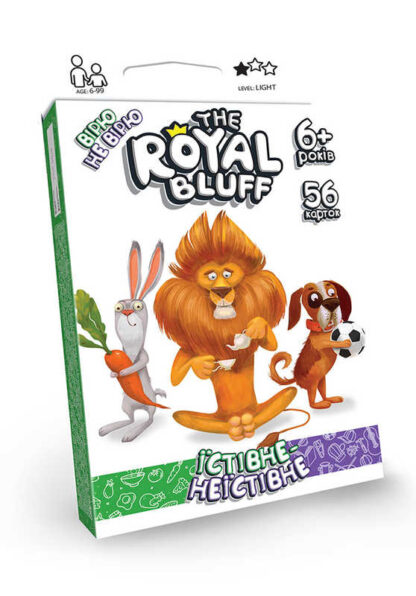 гр Карткова гра "The royal bluff. Їстівне неїстівне" RBL-02-01U /укр/ (32) "Danko Toys"