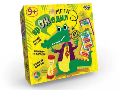 гр Настольная игра викторина "Мега-крокодил" (укр) CROC-03-01U (10) Danko Toys