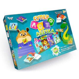 гр Настільна розважальна гра "Суперлото.  Абетка" СЛА-01U (10) (УКР) "Danko Toys"