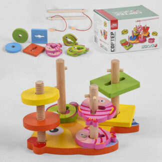 гр Дерев`яна іграшка 61639 (18) "4FUN Game Club Wood", магнітна риболовля, в коробці