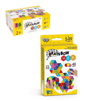гр Розважальна настільна гра "Brainbow HEX" G-BRH-01-01 (32) "Danko Toys", ОПИС УКР/РОС. МОВАМИ