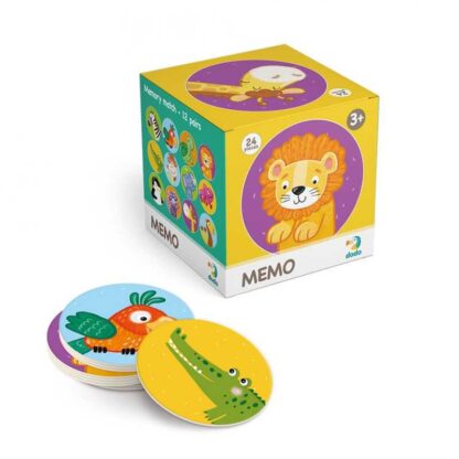гр Игра настольная мини Мемо "Дикие живоьные" 300157 (24) "Dodo"