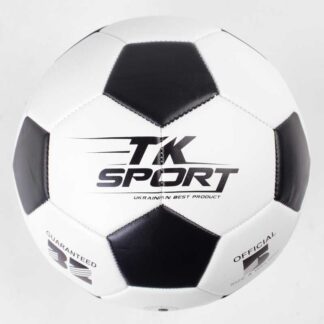 М`яч футбольний C 50478 (60) "TK Sport", 1 вид, вага 410-420 грамів, гумовий балон з ниткою, матеріал PU, розмір №5