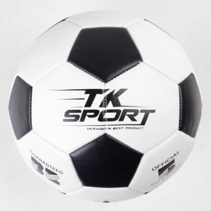 М`яч футбольний C 50478 (60) "TK Sport", 1 вид, вага 410-420 грамів, гумовий балон з ниткою, матеріал PU, розмір №5