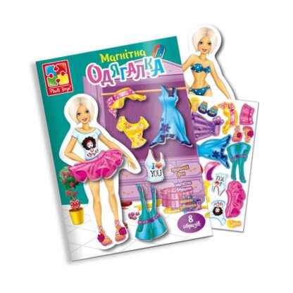 гр Магнітна гра "Блондинка" в папці (укр) VT3204-30 (60)  "Vladi Toys"