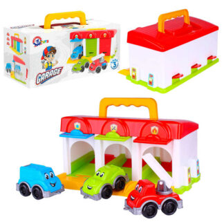 гр Іграшка "Гараж" 8416  (6) "Technok Toys", 3 машинки