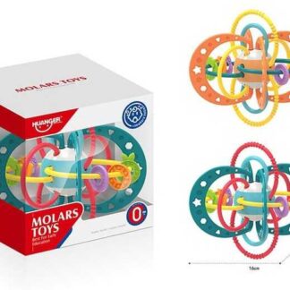Брязкальце HE 0104 (48/2) 2 кольори, мультисенсорне, в коробці