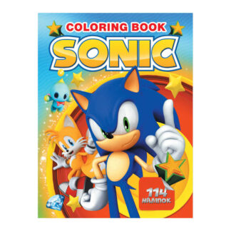 гр Розмальовка з завданнями + 114 наліпок А4: "Sonic" (укр) (50) 6922203546700 "Jumbi"