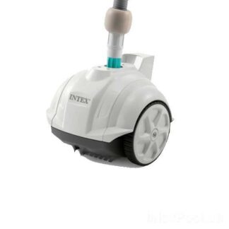 Intex Автоматичний підводний вакуумний робот-пилосос 28007 (1) (ZX50) для очищення дна басейнів, працює від фільтру насоса потужністю від 3407до5678 л
