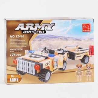 Конструктор AUSINI 22416 (48/2) "Військовий джип", 171 елемент, в коробці