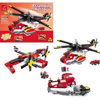 Конструктор AUSINI 25712 (12) "Assembling master", 427 деталей, 3в1, у коробці