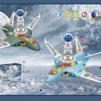 Літак 8832 (72/2) 2 кольори, звук, підсвічування, шестерні, колесо вільного ходу, в коробці