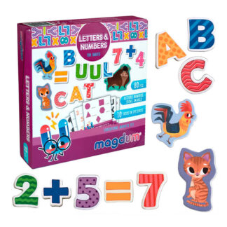гр Магнітна гра "Letters & Numbers" ML4031-09 EN (24) "Magdum", англ. мова, в коробці