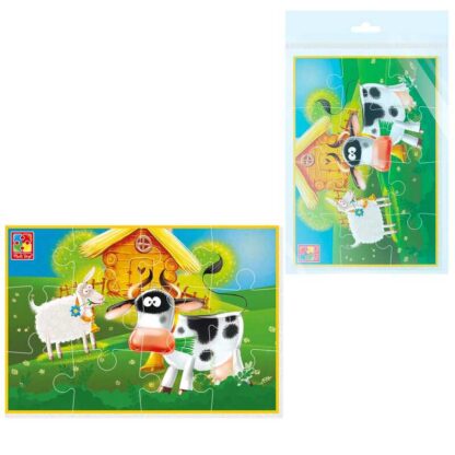 гр Пазли м`які А4 "Малюк зможе. Ферма" VT1103-97 (50) "Vladi Toys", в пакеті
