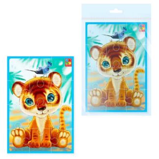 гр Пазли м`які А5 "Малюк зможе. Тигреня" VT1103-93 (50) "Vladi Toys", в пакеті