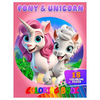 гр Розмальовка 18 кольорових малюнків "Pony&Unicorn" 9789655322835 (50) "Jumbi"