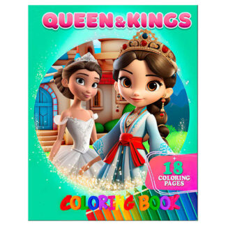 гр Розмальовка 18 кольорових малюнків "Queen&Kings" 9789655322842 (50) "Jumbi"