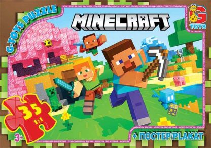 гр Пазли 35 ел. "G-Toys" "MINECRAFT" MC 797 (62) + постер