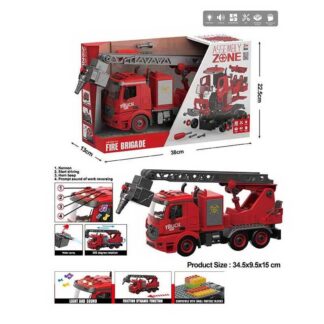 Машина-конструктор YW 9080 B (24/2) світло, звук, інерція, бризкає водою, у коробці