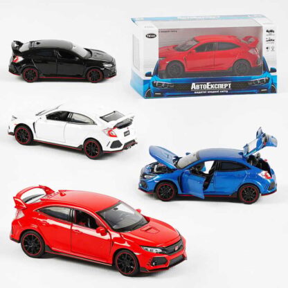 Машина металлопластик LF - 85358 (72) "Авто Експерт", 4 цвета, 1:32, свет, звук, инерция, открываются двери, багажник, капот, в коробке