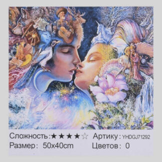 Картина по номерам + Алмазная мозайка 2в1 YHDGJ 71292 (30) "TK Group", 50х40см, в коробці