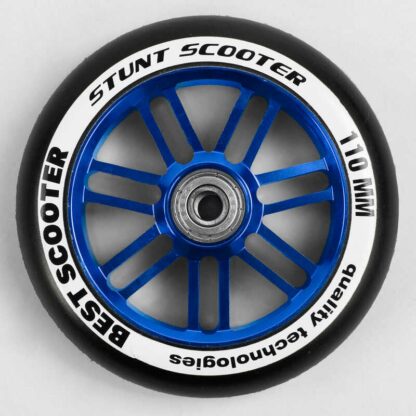 Колесо для трюкового самоката WH - 6301/110 (90) "Best Scooter", PU 110 мм колір СИНІЙ