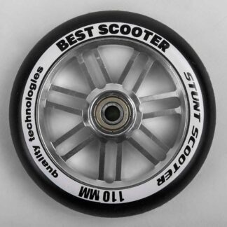 Колесо для трюкового самоката WH - 9604/110 (90) "Best Scooter", колір СРІБНИЙ, 110 мм PU, підшипник ABEC-9