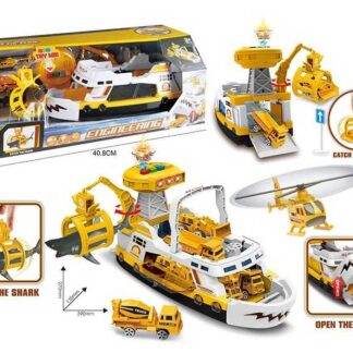 Корабель 660 S-03 (12/2) катер, акула, транспорт, світло, звук, у коробці
