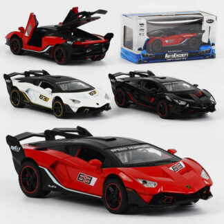 Машина 72009 (48) "Авто Експерт" 3 кольори, металопластик, 1:32, звук, світло, інерція, відчиняються двері, багажник, у коробці, МІКС