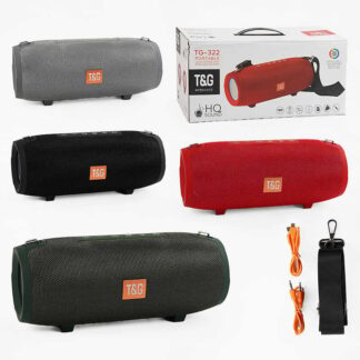 Колонка C 67913 / TG 322 (18) bluetooth, підсвічування, від акумулятора, micro USB, TF-картка, usb-слот, AUX-дріт, в коробці, ВИДАЄТЬСЯ ТІЛЬКИ МІКС ВИ