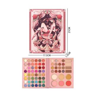 Косметика LK 5160 (96/8) 64 кольори тіней, рум`яна, контуринг, хайлайтер, у коробці