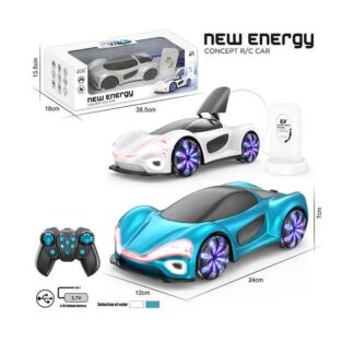 Машина на радіокеруванні 2990 (18) 2 кольори,акум. 3.7 V,  зарядна ст.,  пульт 2.4 GHz, пароген. підсвіч., звуки, муз., оберт: 360°, відкрив в коробці