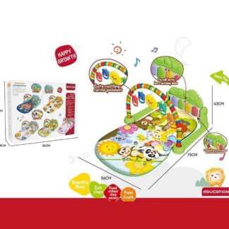 Килимок 368-82 G (24) піаніно, мелодії, підсвічування, 5 підвісок, брязкальця, в коробці