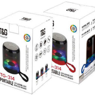 Колонка C 72342 (80) bluetooth, підсвічування, акумулятор 3.7, micro USB, TF-картка, usb-слот, AUX- кабель, в коробці