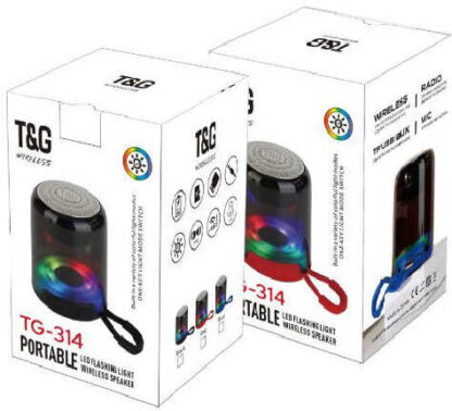 Колонка C 72342 (80) bluetooth, підсвічування, акумулятор 3.7, micro USB, TF-картка, usb-слот, AUX- кабель, в коробці