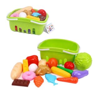 Ор Набор "Продукты" 8720 (14) "Technok Toys" продукты, корзина, в сетке