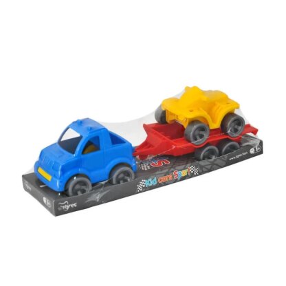 Ар Набор авто "Kid cars Sport" 3 эл. на планшетке (пикап + квадроцикл) 39825 (30) "Tigres"