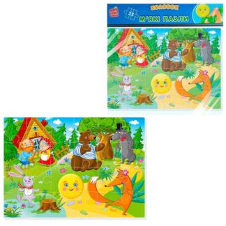 Гр Пазли м`які А4 "Малюк зможе. Колобок" VT1102-27 "Vladi Toys", в пакеті
