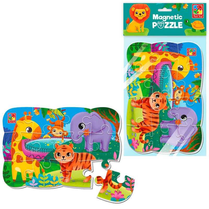 Гр Пазли м’які магнітні А5 Малюк зможе "Зоопарк" VT3205-90 "Vladi Toys"