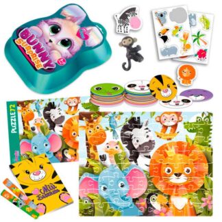 Гр Набор для творчества "Bunny surprise" VT 8080-15 (3) изумрудный "Vladi Toys", пазлы, 50 карточек, наклейки, игрушка на пальчик,