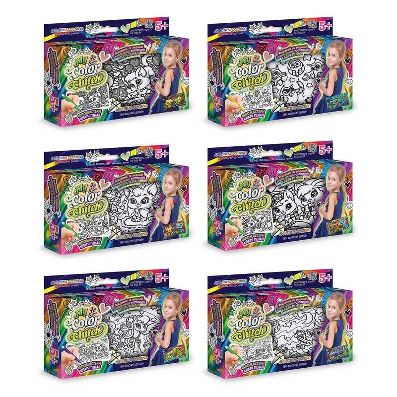 Гр Набір креативної творчості "My Color Clutch" клатч-пенал-розмальовка CCL-02-01U,02U,03U...06U...