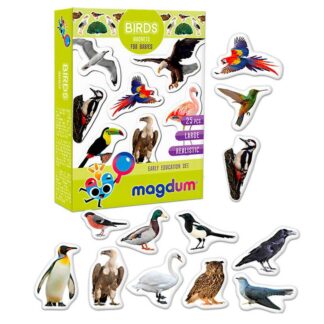 Гр Набор магнитов "Birds. Рhoto" ML4031-30 EN (70) "Magdum", англ. язык,