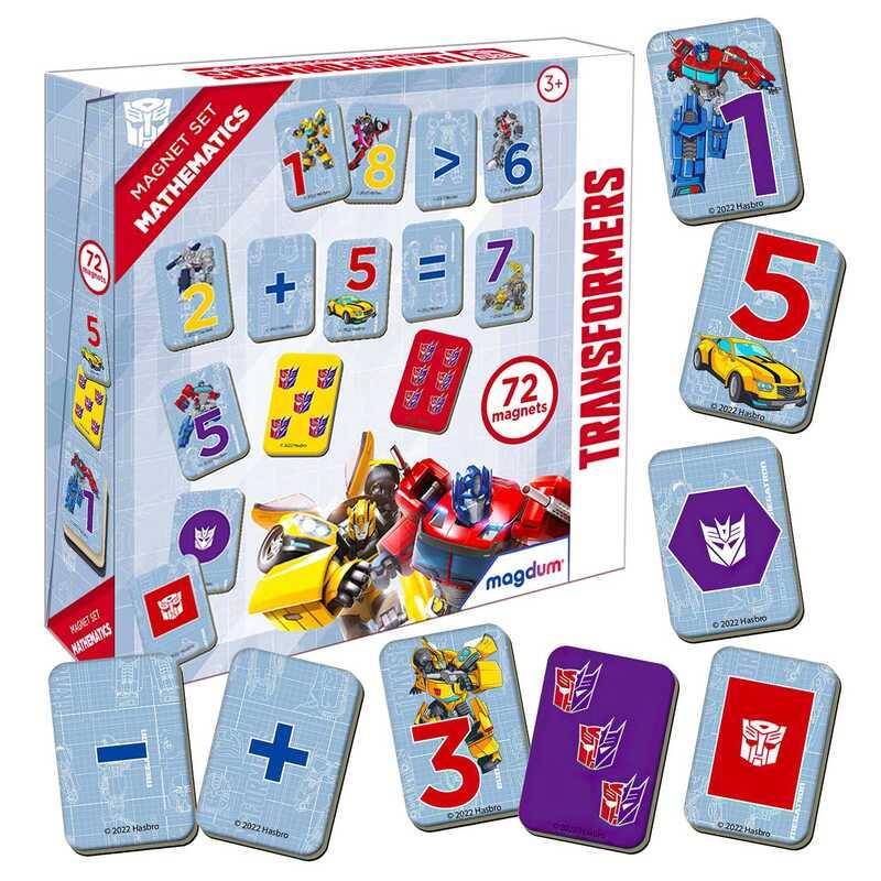 Гр Набір магнітів ME 5031-42 "Трансформери. Математика" "Magdum"