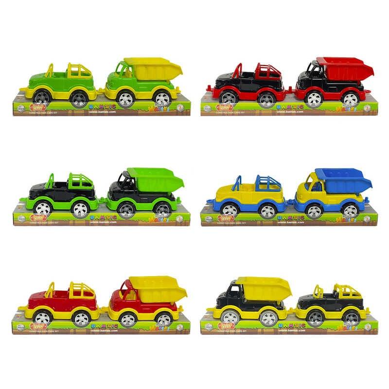 Гр Набір машинок "Mini Matiki" 002/6 "Bamsic", 2 машинки, в плівці