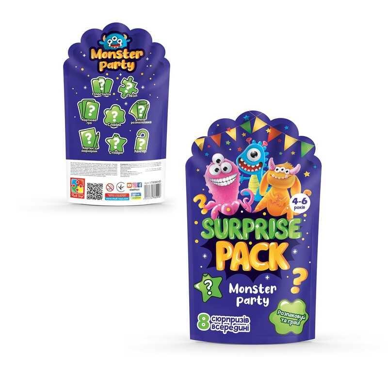 Гр Набір сюрпризів "Surprise pack.Monster party" VT 8080-03 "Vladi Toys"